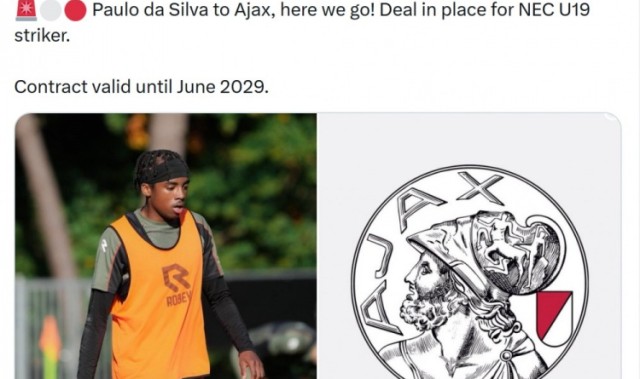 Here we go！罗马诺：奈梅亨18岁前锋达席尔瓦将加盟阿贾克斯